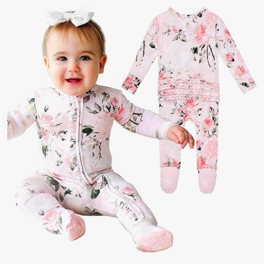 Posh Peanut Ruffled Booty Outfit for a Baby Girl